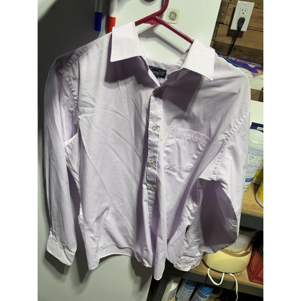 Vtg Botany‎ 500 Pink Men's Button Down Shirt 16.5